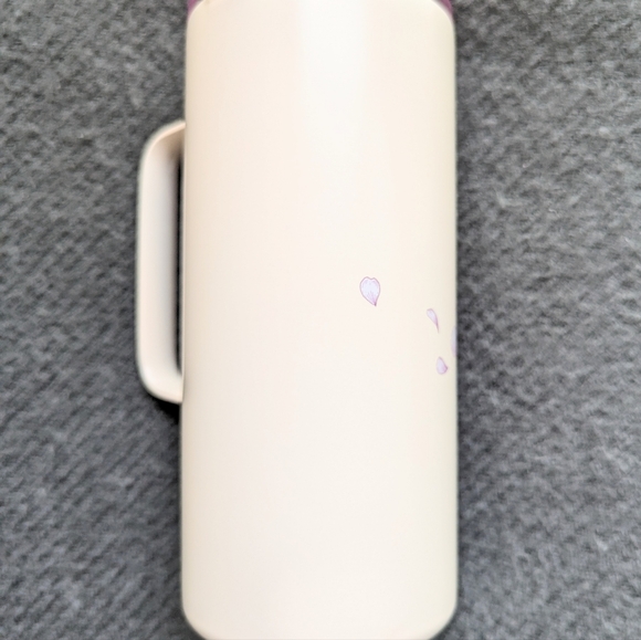Starbucks Asia yellow pink petal SS 17oz mug BNWT - Picture 2 of 5